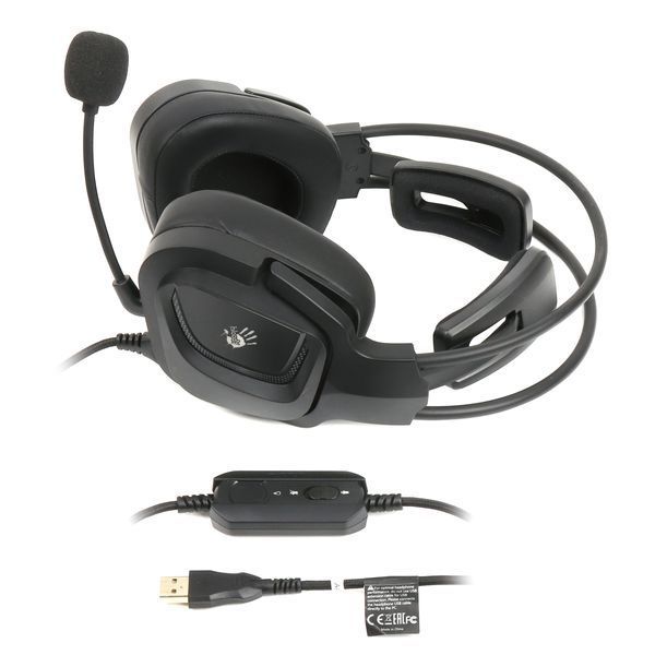 Гарнитура игровая Bloody G575 с подсветкой, USB G575 Bloody (Black) 1604864 фото