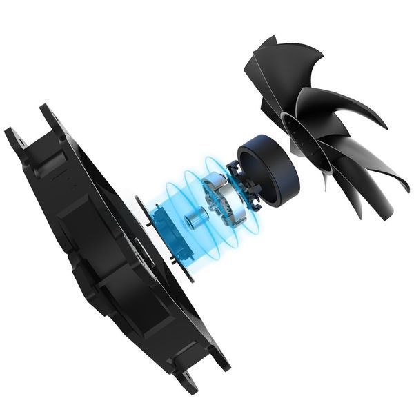 Корпусный вентилятор PCCOOLER DN 120 BK 3in1, черный DN 120 BK 3in1 1606557 фото