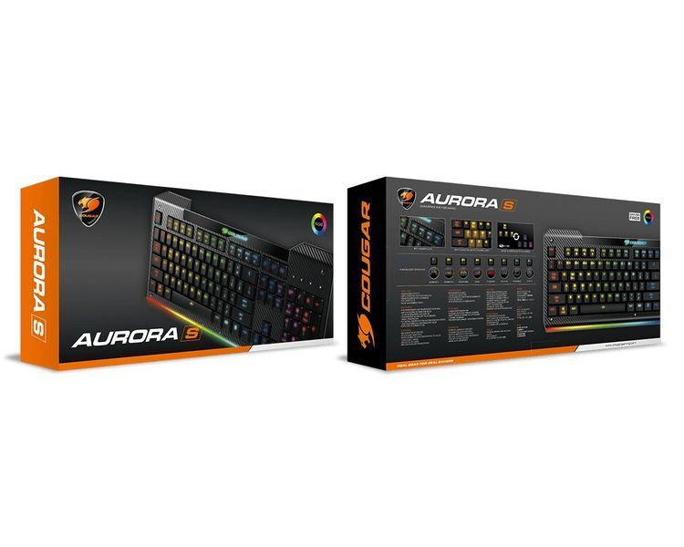 Клавіатура ігрова Cougar Aurora, з RGB підсвічуванням, USB Aurora S 1604026 фото