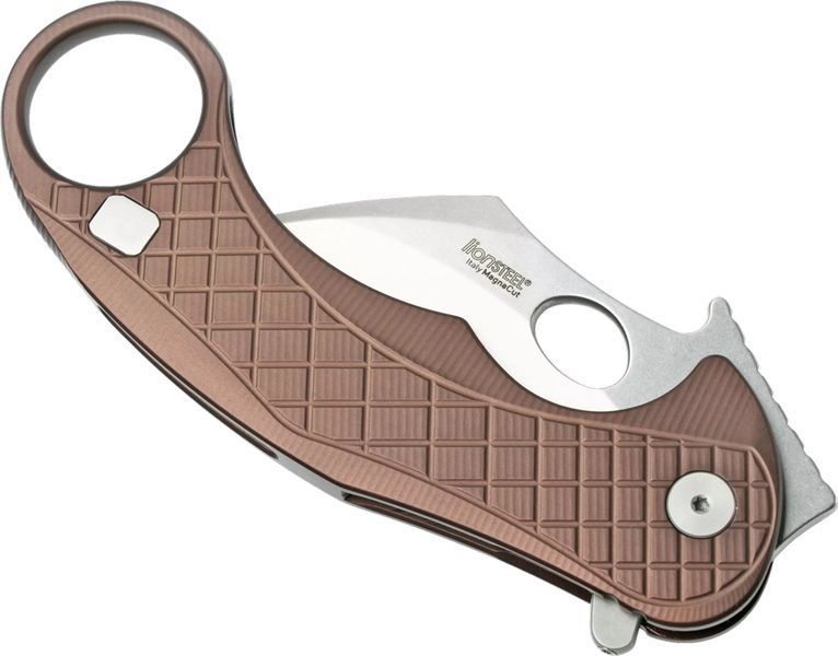 Ніж Lionsteel L.E.One Aluminium Brown LE1 A ES 392095 фото