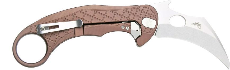 Ніж Lionsteel L.E.One Aluminium Brown LE1 A ES 392095 фото