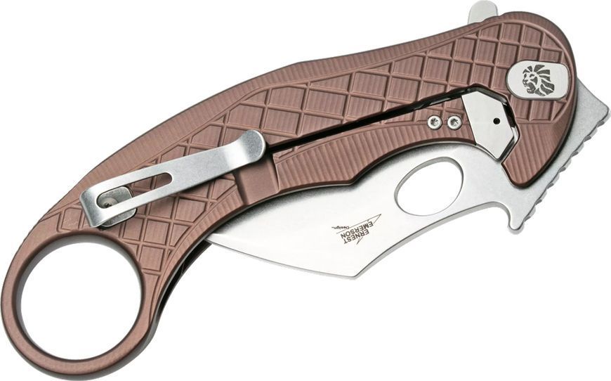 Ніж Lionsteel L.E.One Aluminium Brown LE1 A ES 392095 фото
