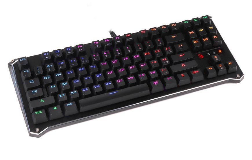 Механічна клавіатура A4Tech Bloody B930, чорна, RGB підсвічування клавіш,турнірний формат, USB B930 RGB Bloody (Black) 1603680 фото