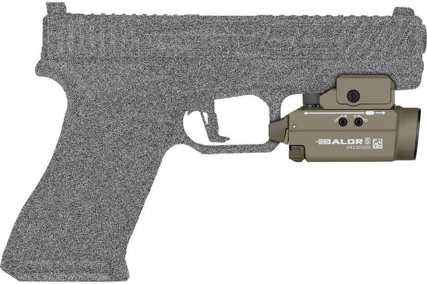 Ліхтар з ЛЦВ Olight Baldr S Green Laser Flat Dark Earth (600 Lm) 0.0002.0195 23704809 фото