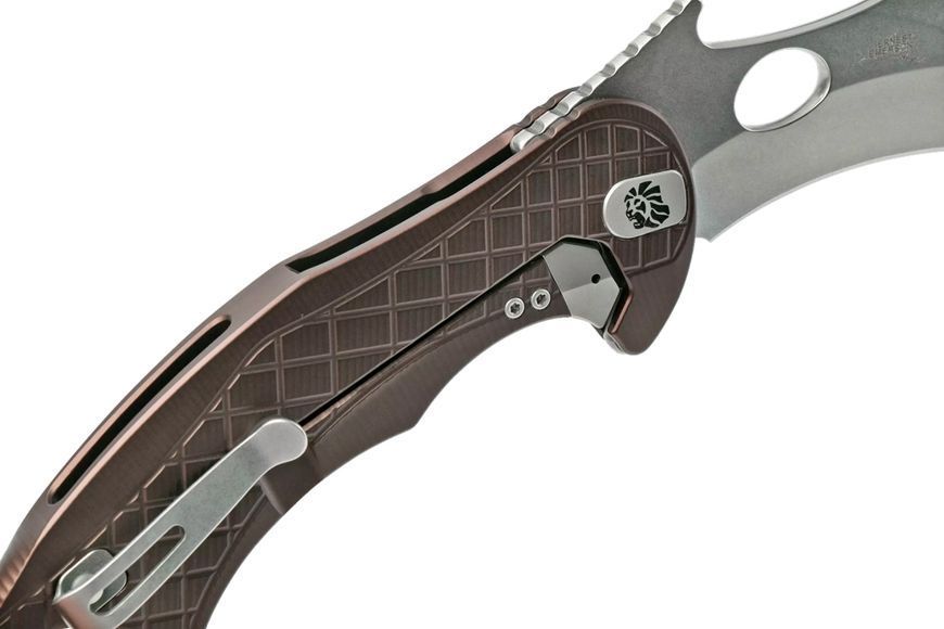 Ніж Lionsteel L.E.One Aluminium Brown LE1 A ES 392095 фото