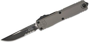 Ніж Microtech Ultratech Gen III OTF ZBP D/E tatical напівсеррейтор Сірий 1121-2NC 4009486 фото