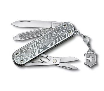 Швейцарський ніж Victorinox Classic SD Brilliant Damast 58 мм 5 функцій Дамаська сталь (0.6221.34) V77552873 фото