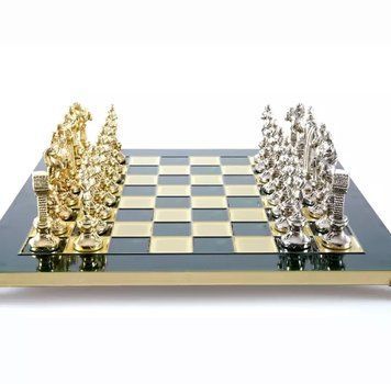 Шахматы Manopoulos Ренесанс деревянный футляр 36х36 см Зеленый (S9GRE) V77553448 фото