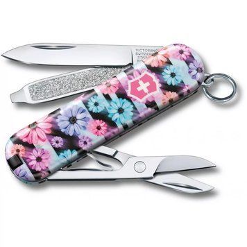 Швейцарський ніж Victorinox Classic LE 2021 Dynamic Floral 58 мм 7 функцій (0.6223.L2107) V77552863 фото