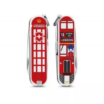 Швейцарський ніж Victorinox Classic LE 2018 A Trip to Londone 58 мм Різнокольоровий (0.6223.L1808) V77553560 фото