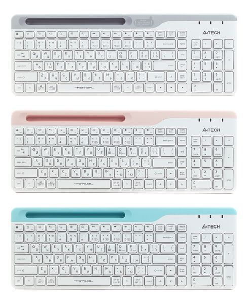 Клавіатура бездротовий FBK25, колір білий FBK25 (White) 1605227 фото