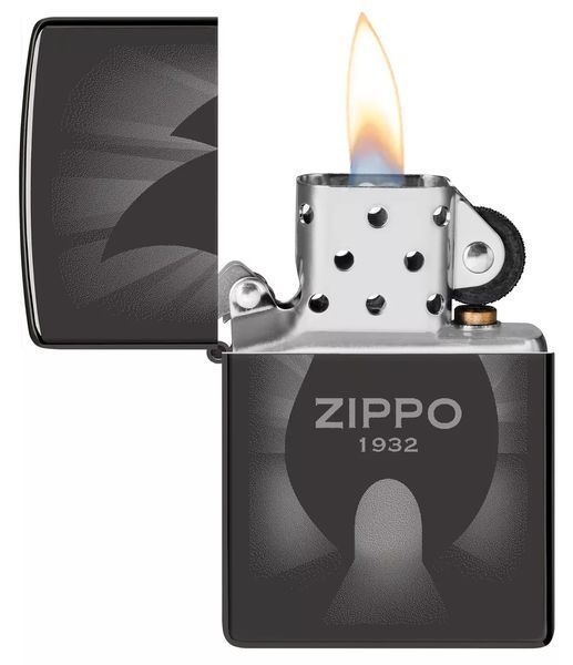 Запальничка Zippo High Polish Black Radiant Design 46175 V77553992 фото