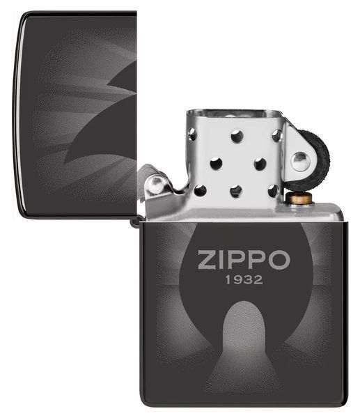 Запальничка Zippo High Polish Black Radiant Design 46175 V77553992 фото