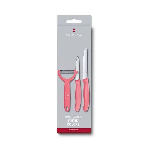 Набор Victorinox Swiss Classic Trend Colors Paring Knife Set with Tomato and Kiwi Peeler Светло-красный (6.7116.33L12) V77551949 фото