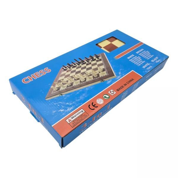Игровой набор 3 в 1 нарды, шахматы, шашки DUKE дерево, картонная упаковка 40х19,5х4,5 см (DN36197) V77554022 фото