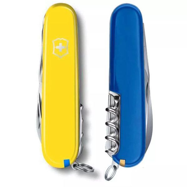 Швейцарский нож Victorinox Huntsman Ukraine Желто-синий (1.3713.8.2) V77552976 фото