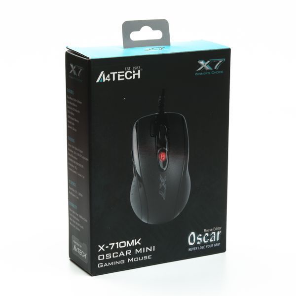Миша A4Tech X710MK USB, iгрова , чорна X-710 MK USB (Black) 0202345 фото
