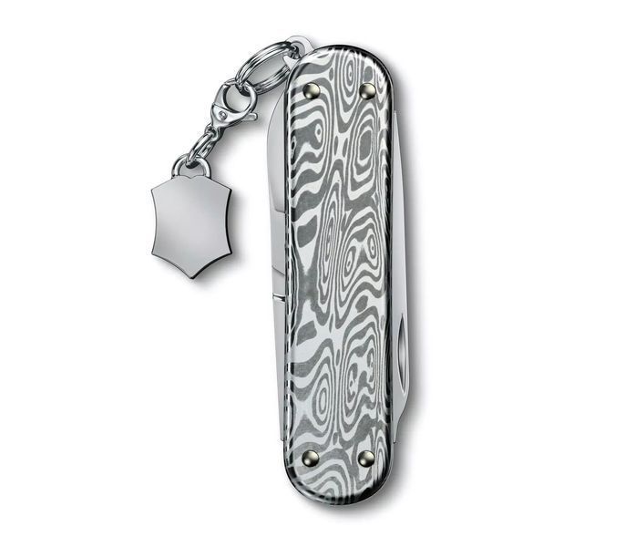 Швейцарский нож Victorinox Classic SD Brilliant Damast 58 мм 5 функций Дамасская сталь (0.6221.34) V77552873 фото