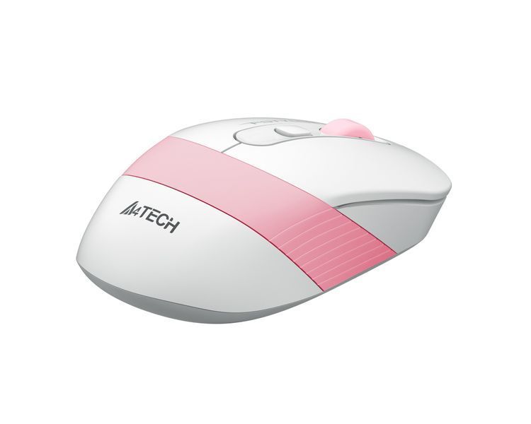 Миша бездротова A4Tech Fstyler FG10 (Pink), USB, колір білий+рожевий FG10 (Pink) 1604565 фото
