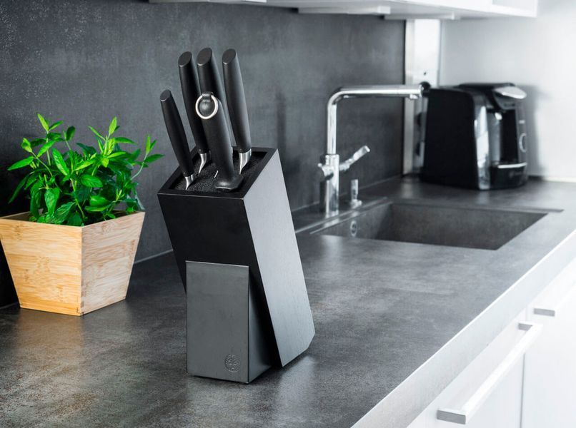 Подставка для ножей Boker Knife Block Gusto Wood black 03BO084 23730907 фото