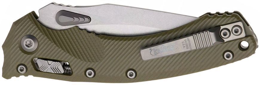 Ніж Microtech Amphibian Stonewash Fluted G10 OD Green 137RL-10FLGTOD 14090773 фото