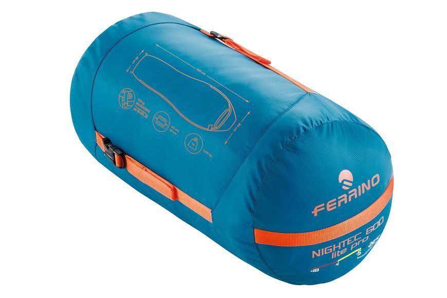 Спальний мішок Ferrino Nightec Lite Pro 600 L/-5&deg;C Blue/Grey Left (86309HBG) 926531 фото