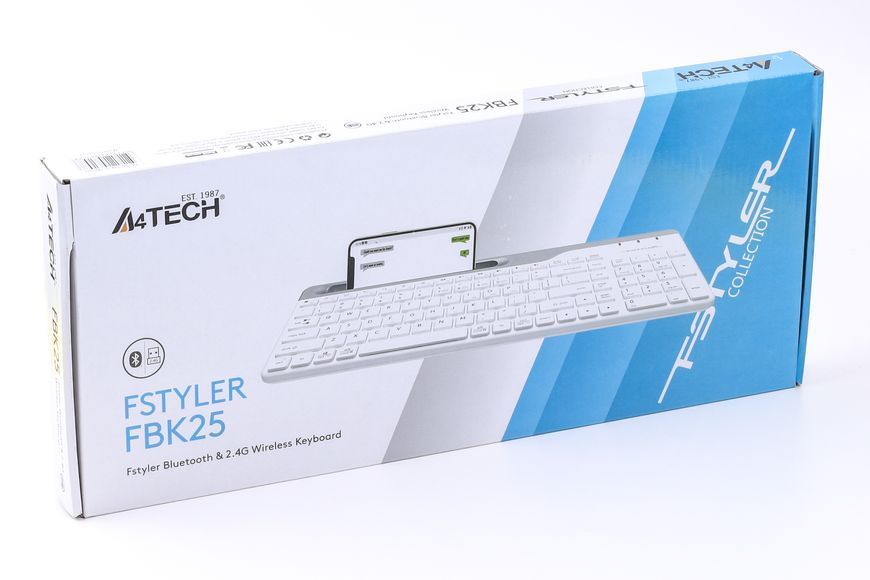 Клавіатура бездротовий FBK25, колір білий FBK25 (White) 1605227 фото