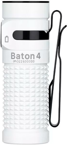 Ліхтар Olight Baton 4 Premium Edition White 0.0000.0661 23704499 фото