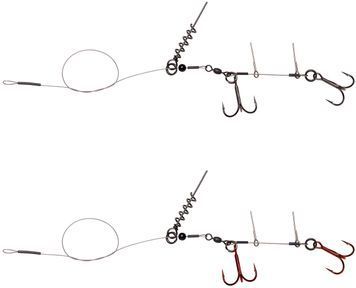 Оснащення Savage Gear Linethru Corkscrew Rig 2x#1/0 45cm 31kg (2 шт/уп.) 18541296 фото