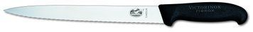 Нож-слайсер для нарезки Victorinox Fibrox 25 см серрейтор Черный 5.4433.25 4006908 фото