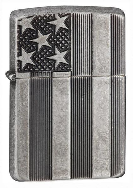 Зажигалка Zippo 28973 U.S. Flag Armor Antq Slvr Plate 28974 ZP77890007 фото