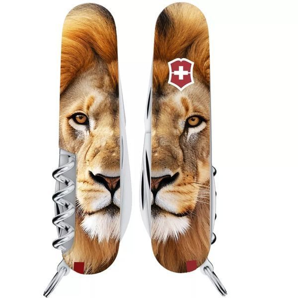 Швейцарський ніж Victorinox Spartan Animal 91 мм 13 функцій Лев (1.3603.7_F1010pw) V77552806 фото