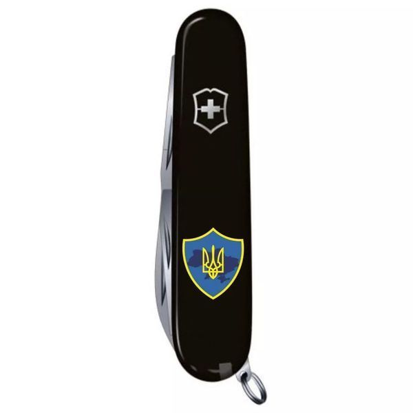 Швейцарський ніж Victorinox Huntsman Ukraine Тризуб на щиті (1.3713.3_T1080u) V77552987 фото