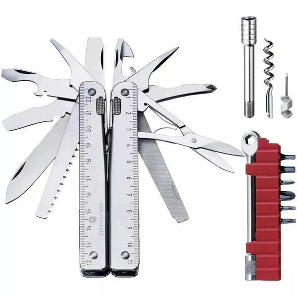 Мультитул Victorinox SwissTool X Plus Ratchet 3.0339.N з нейлоновим чохлом 38 функцій з набором біт V77554243 фото