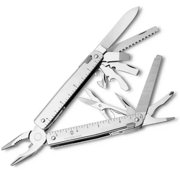 Мультитул Victorinox SwissTool X Plus Ratchet 3.0339.N з нейлоновим чохлом 38 функцій з набором біт V77554243 фото