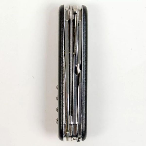 Швейцарський ніж Victorinox Huntsman Mat Чорний матовий лак з жовтим лого (1.3713.3_M0008p) V77552788 фото