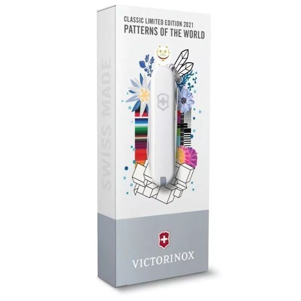 Швейцарський ніж Victorinox Classic LE 2021 Alpine Edelweiss 58 мм 7 функцій (0.6223.L2109) V77552861 фото