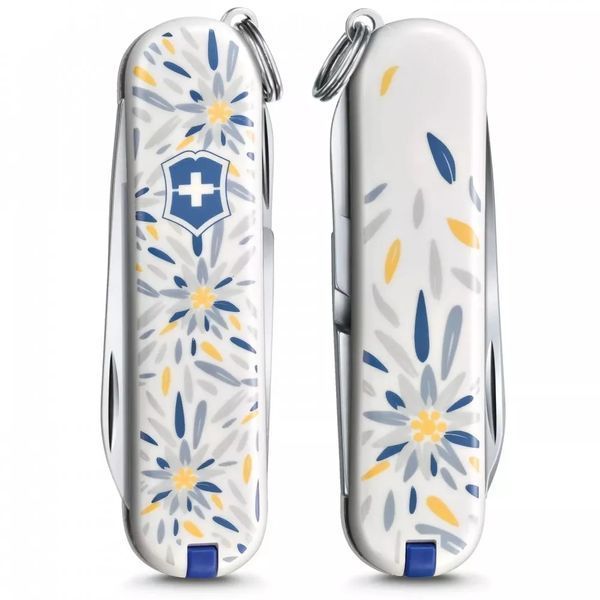 Швейцарський ніж Victorinox Classic LE 2021 Alpine Edelweiss 58 мм 7 функцій (0.6223.L2109) V77552861 фото
