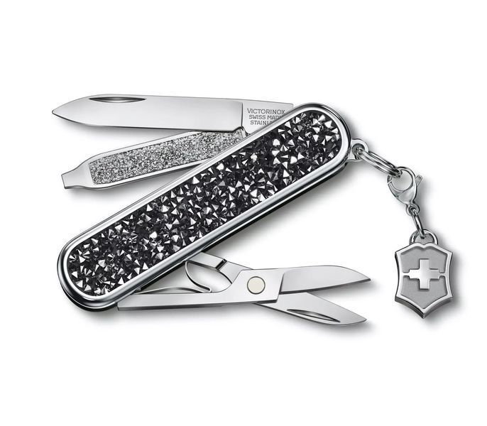 Швейцарський ніж Victorinox Classic SD Brilliant Crystal 58 мм 5 функцій рукоять інкрустована кристалами (0.6221.35) V77552872 фото