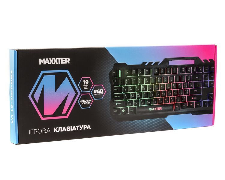 Игровая клавиатура KBG-UML-01-UA, 19-keys Anti-Ghosting, металл, черная KBG-UML-01-UA 1605337 фото