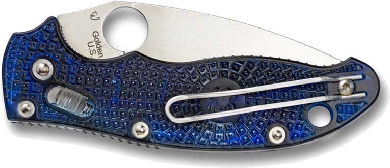 Нож Spyderco Manix 2 Lightweight CTS-BD1N Translucent Blue FRCP C101PBL2 871182 фото