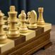 Набор 3 в 1 шахматы, шашки, нарды 36х36 см ITALFAMA клен и орех, ручная инкрустрация король 7,5 см G462 V77554518 фото 8