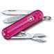 Швейцарський ніж Victorinox Classic 58 мм 7 функцій Рожевий напівпрозорий (0.6223.T5G) V77552855 фото 1