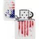 Запальничка Zippo US Flag Design Біла 49783 V77550568 фото 3