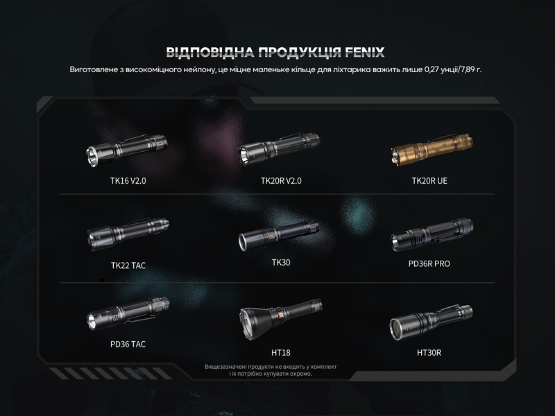 Кольцо тактическое для фонаря Fenix ​​ALR-01 94951 фото