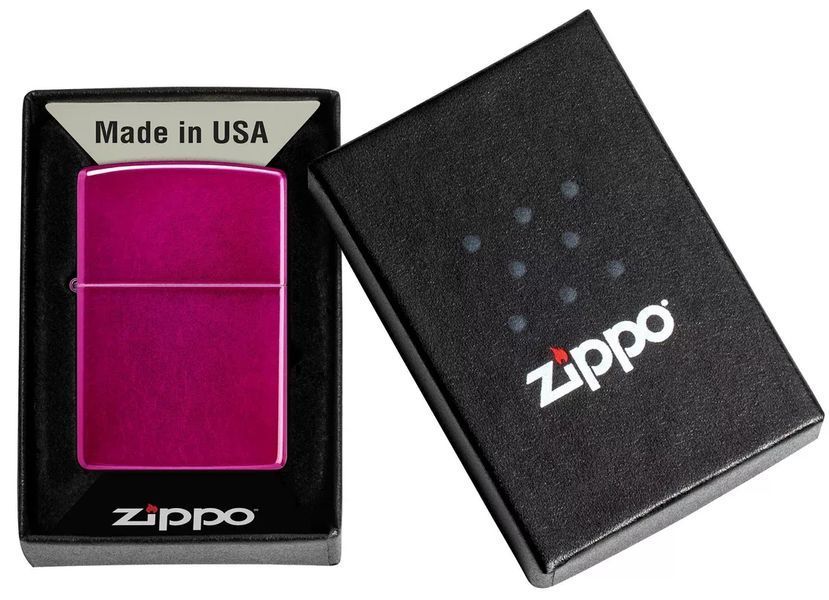Запальничка Zippo Classic Candy Raspberry глянцевий Малиновий 24003 77890087 фото