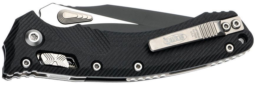 Нож Microtech Amphibian Black Blade Fluted G-10 Black 137RL-1FLGTBK 14090751 фото