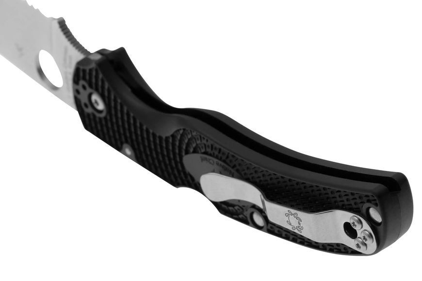 Ніж Spyderco Native Chief Lightweight CTS-BD1N FRN Black Серрейтор C244SBK 871671 фото