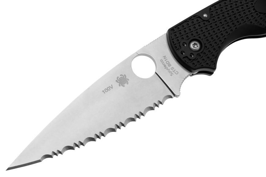 Ніж Spyderco Native Chief Lightweight CTS-BD1N FRN Black Серрейтор C244SBK 871671 фото