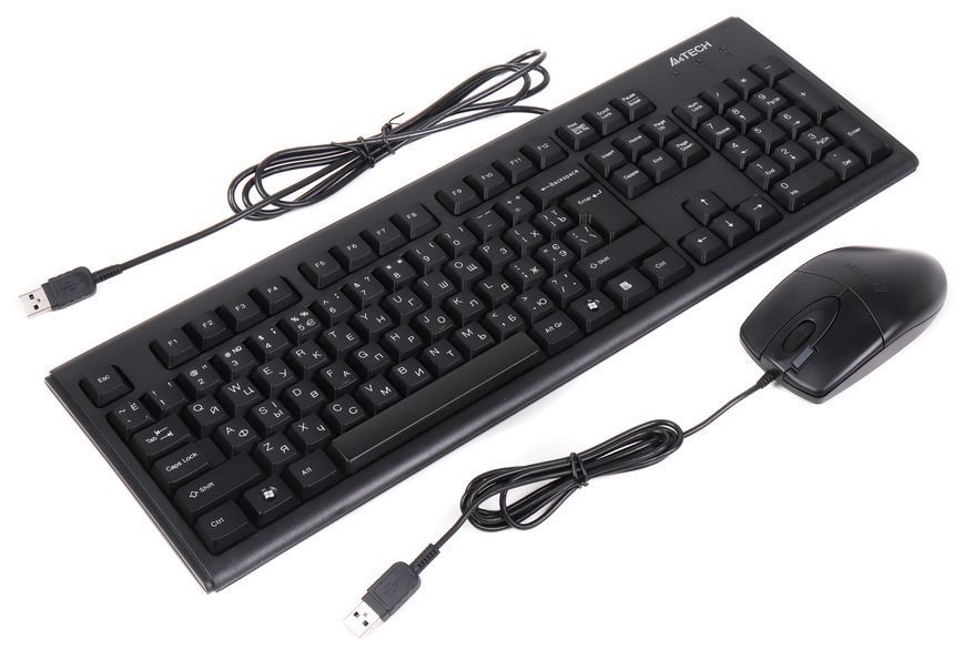 Комплект KM-72620D USB, колір чорний. Клавіатура KM-720 + опт.миша OP-620D KM-72620D (Black) 1603684 фото